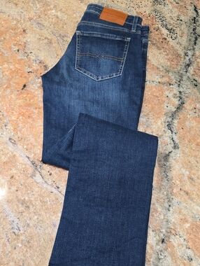 Women's Dark Blue Denim Jeans - Lucky Brand Classic Straight Fit